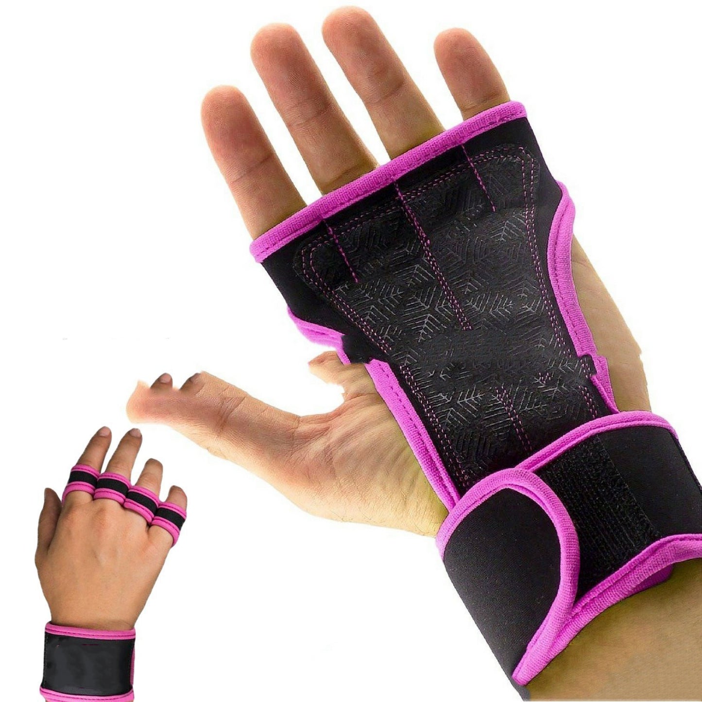 Half-Finger Weightlifting Gloves with Wrist Support – Maximum Grip & Protection