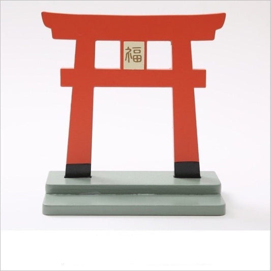 Japanese Style Wooden Fu Door Ornament – Elegant Wooden Door for Home Decoru