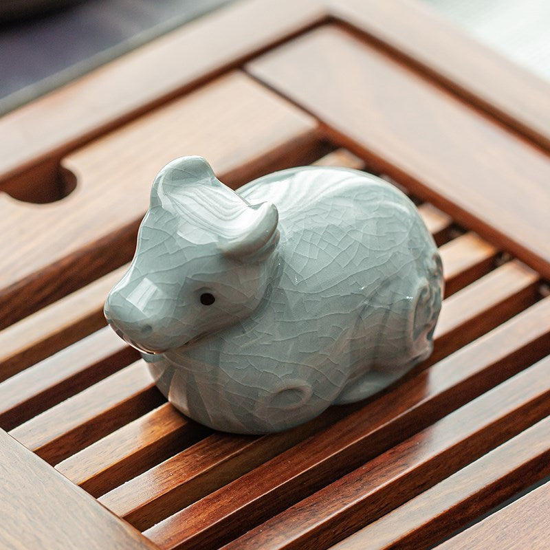 Ceramic Tea Pet – Unique Handcrafted Tea Ornament Featuring the Twelve Zodiac Animals