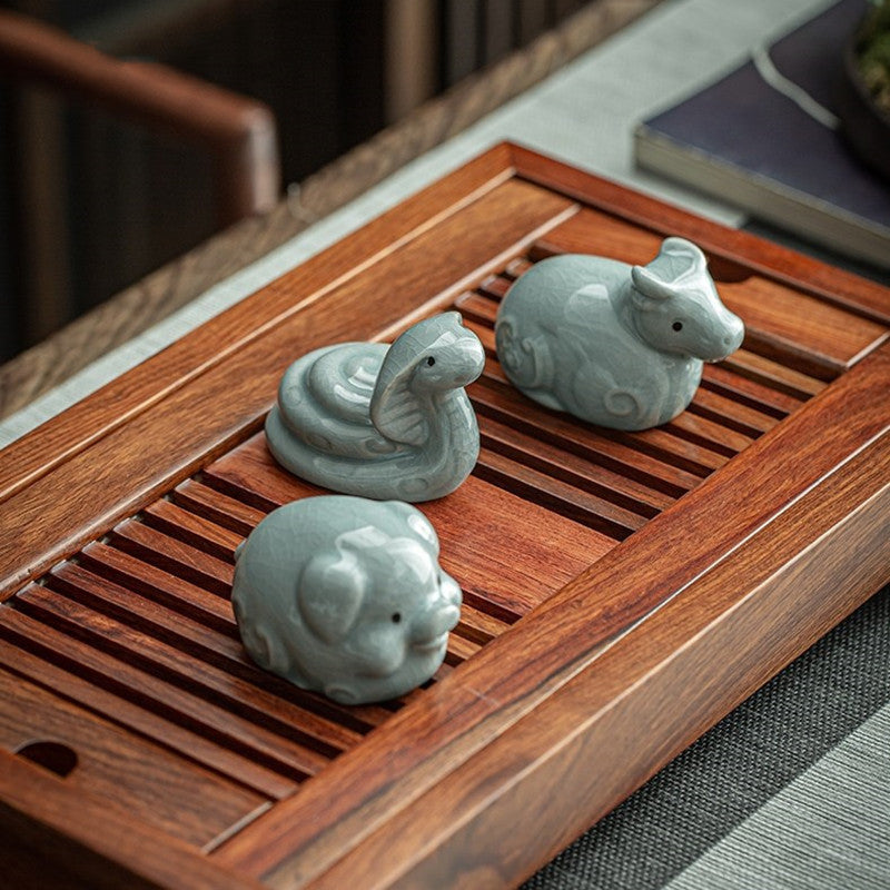 Ceramic Tea Pet – Unique Handcrafted Tea Ornament Featuring the Twelve Zodiac Animals