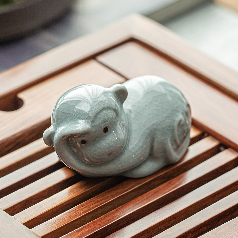 Ceramic Tea Pet – Unique Handcrafted Tea Ornament Featuring the Twelve Zodiac Animals