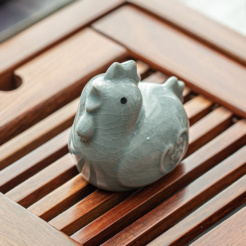 Ceramic Tea Pet – Unique Handcrafted Tea Ornament Featuring the Twelve Zodiac Animals