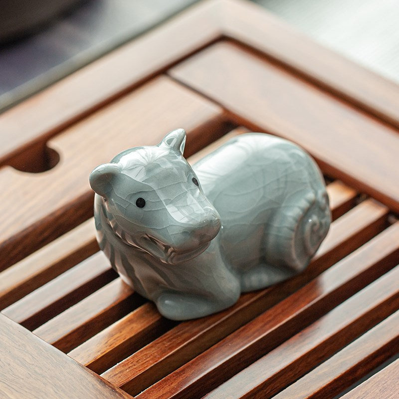 Ceramic Tea Pet – Unique Handcrafted Tea Ornament Featuring the Twelve Zodiac Animals