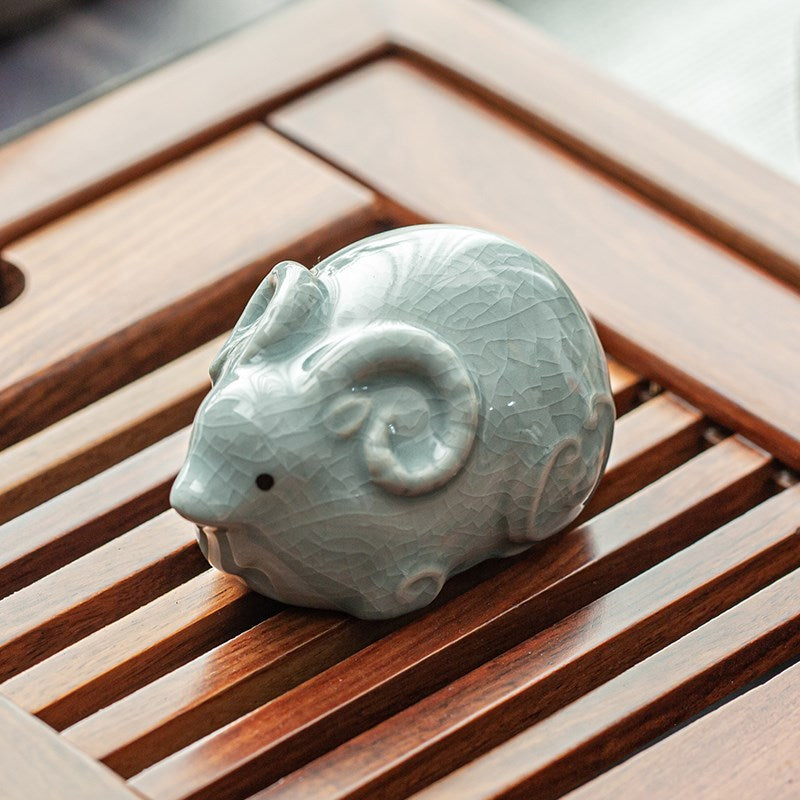Ceramic Tea Pet – Unique Handcrafted Tea Ornament Featuring the Twelve Zodiac Animals