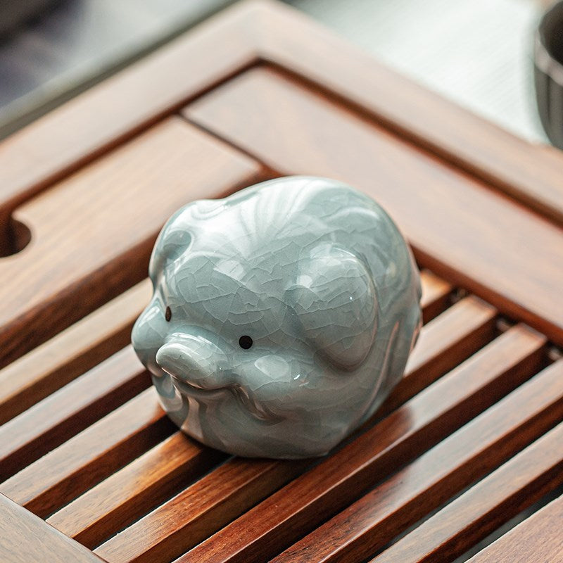 Ceramic Tea Pet – Unique Handcrafted Tea Ornament Featuring the Twelve Zodiac Animals