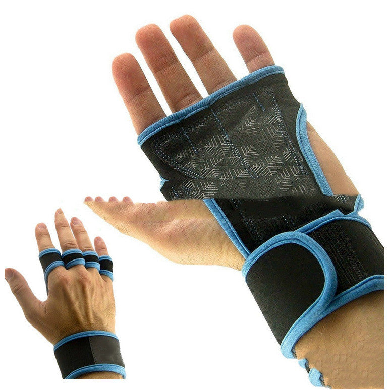 Half-Finger Weightlifting Gloves with Wrist Support – Maximum Grip & Protection